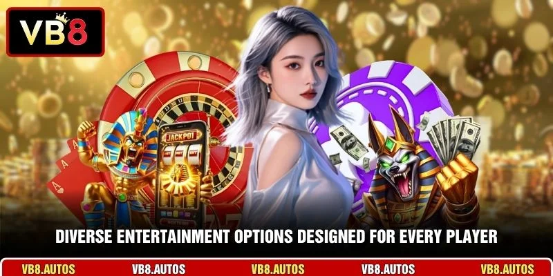 Diverse entertainment options designed for every player
