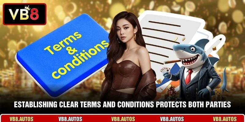 Establishing clear terms and conditions protects both parties