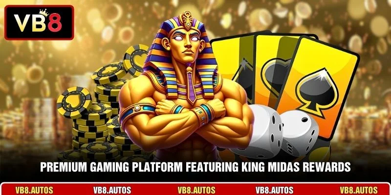 Premium gaming platform featuring King Midas rewards